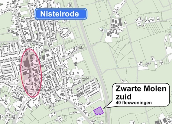 Plattegrond flexwoningen Nistelrode Zwarte Molen Zuid